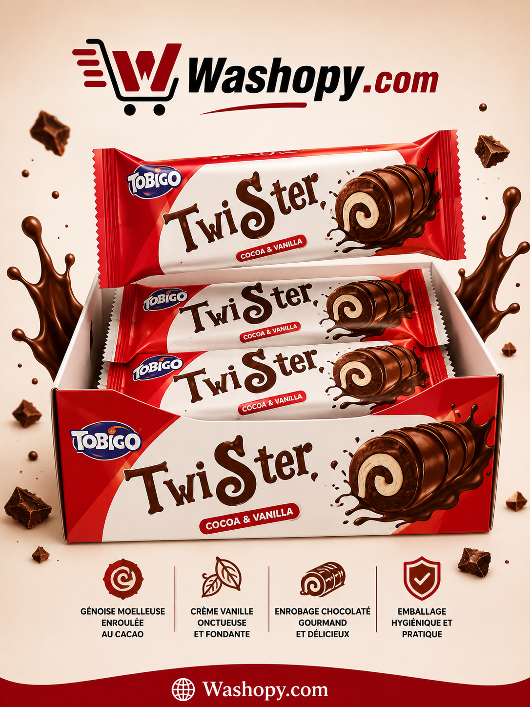 Twister – Biscuit Chocolat Croquant